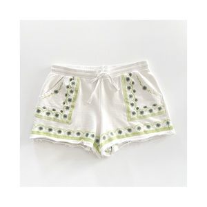 Anthropologie Marka Embroidered Shorts